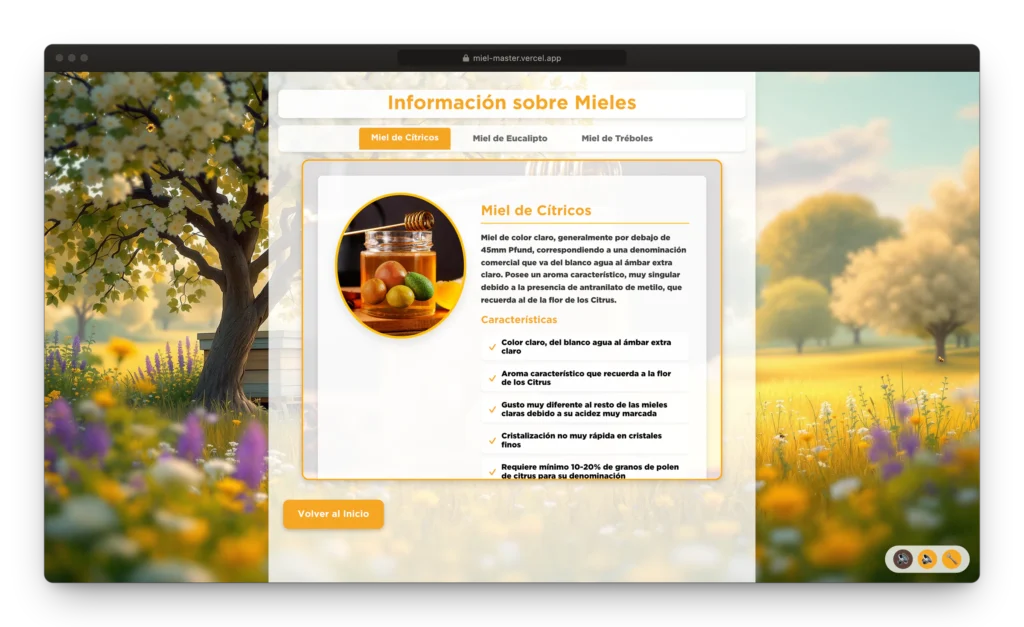 Juego Interactivo de Miel para TV Touch