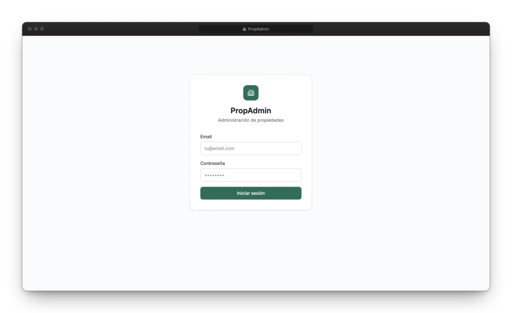 PropAdmin - Gestión integral de propiedades y alquileres