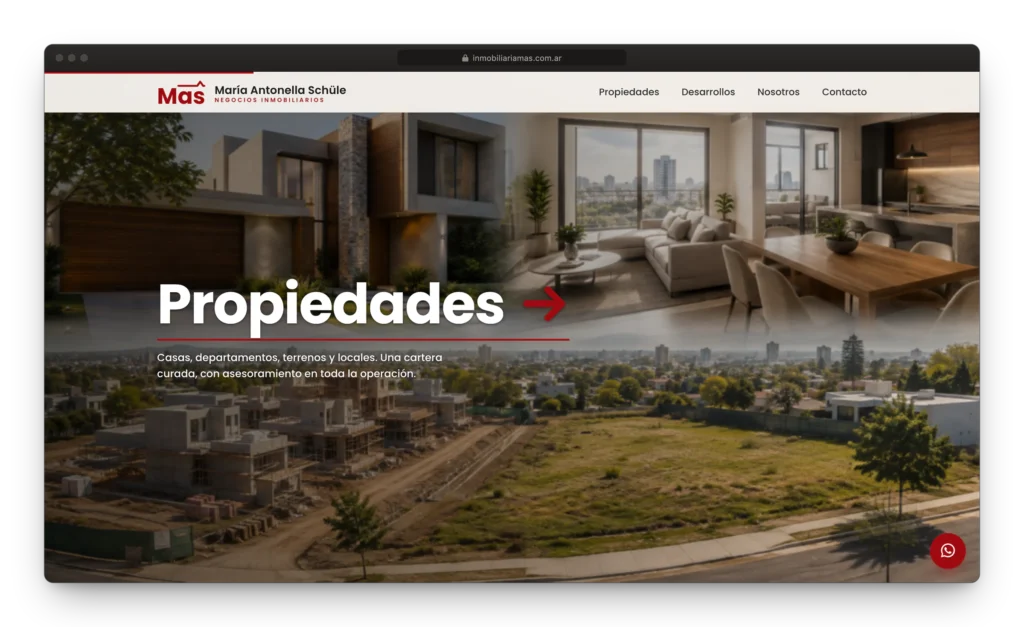 Portal Inmobiliario con buscador de propiedades