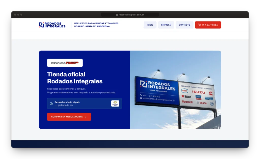 Desarrollo web Rodados Integrales 