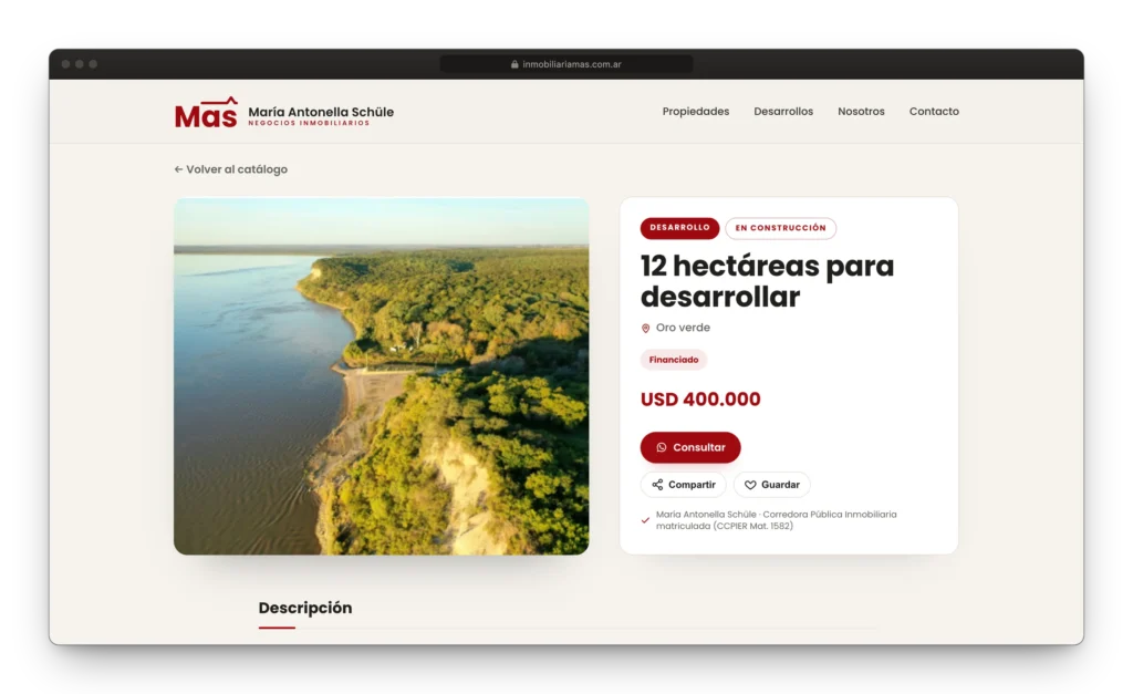 Portal Inmobiliario con buscador de propiedades