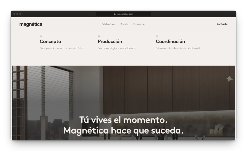 Desarrollo web MAGNÉTICA