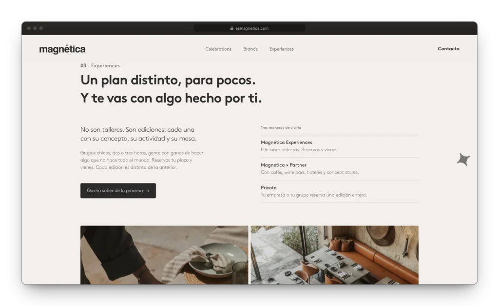 Desarrollo web MAGNÉTICA